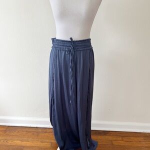 The Salty Babe Blue Silky Lounge Pants